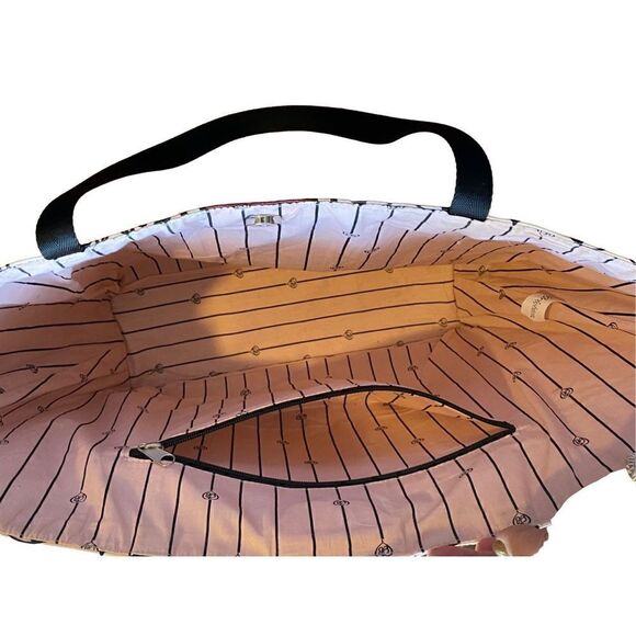 Brighton My Sweet Valentine Pink Black & Burgundy Coated Canvas Tote - Picture 8 of 8